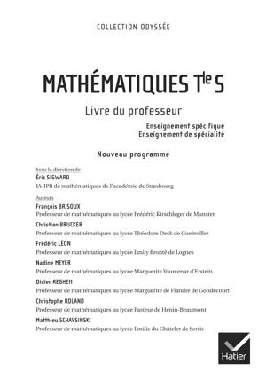 Thumbnail of book MATHEMATIQUES TS Livre du professeur cover