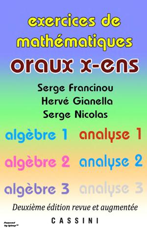 Thumbnail of book exercices de mathématiques oraux x-ens cover
