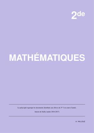Thumbnail of book MATHÉMATIQUES 2de 3 cover