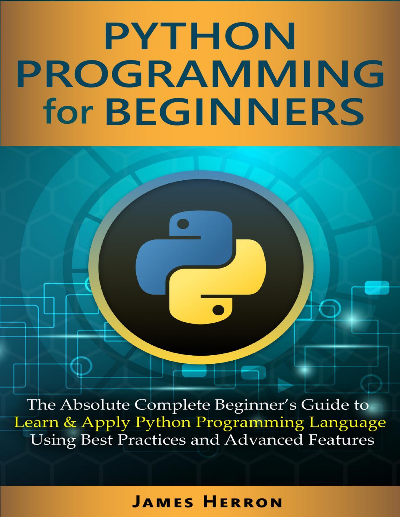 Thumbnail of book Python Programming For Beginners by James Herron cover