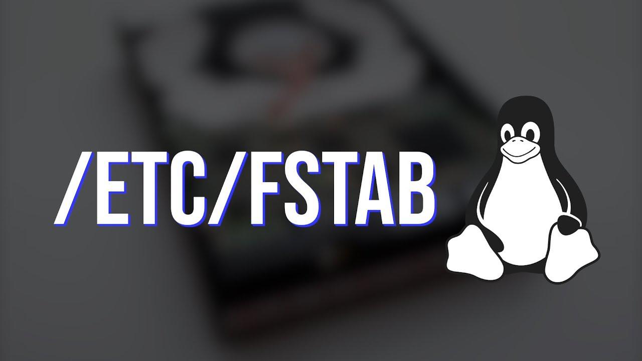 Banner of /etc/fstab , automounting partitions in linux