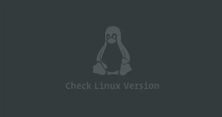 Banner of how to check linux version