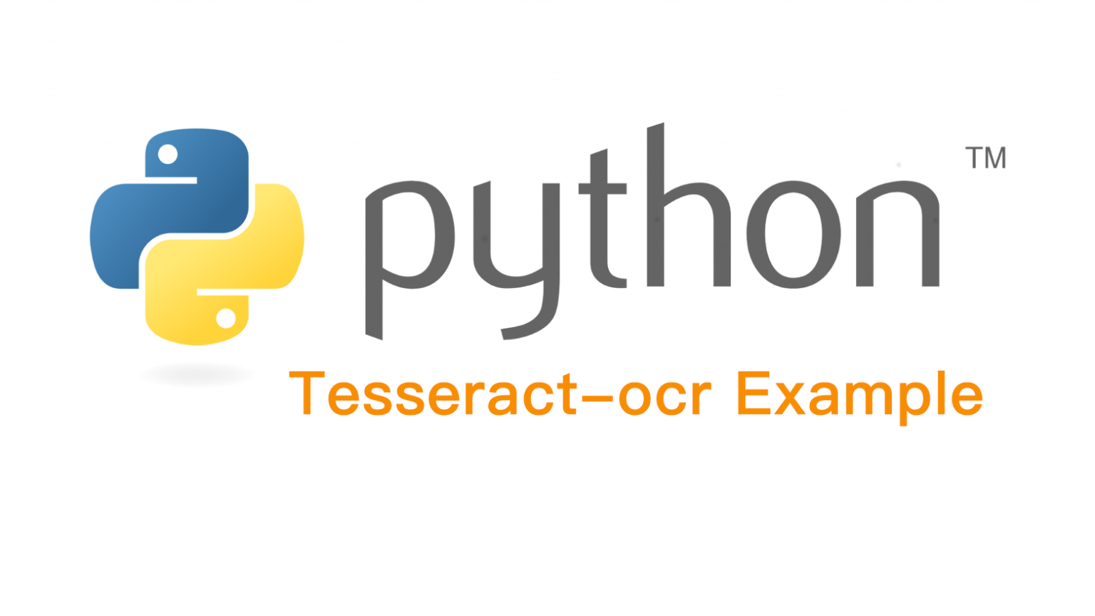 Banner of python tesseract ocr banner