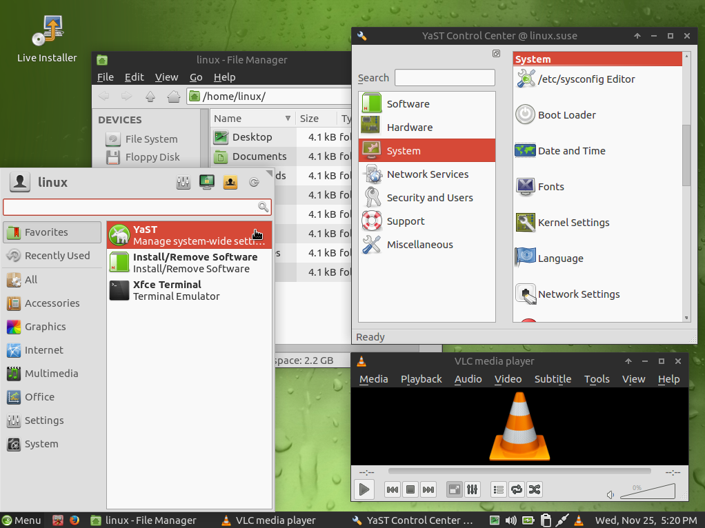 Gecholinux File Manager And Desktop Environment: