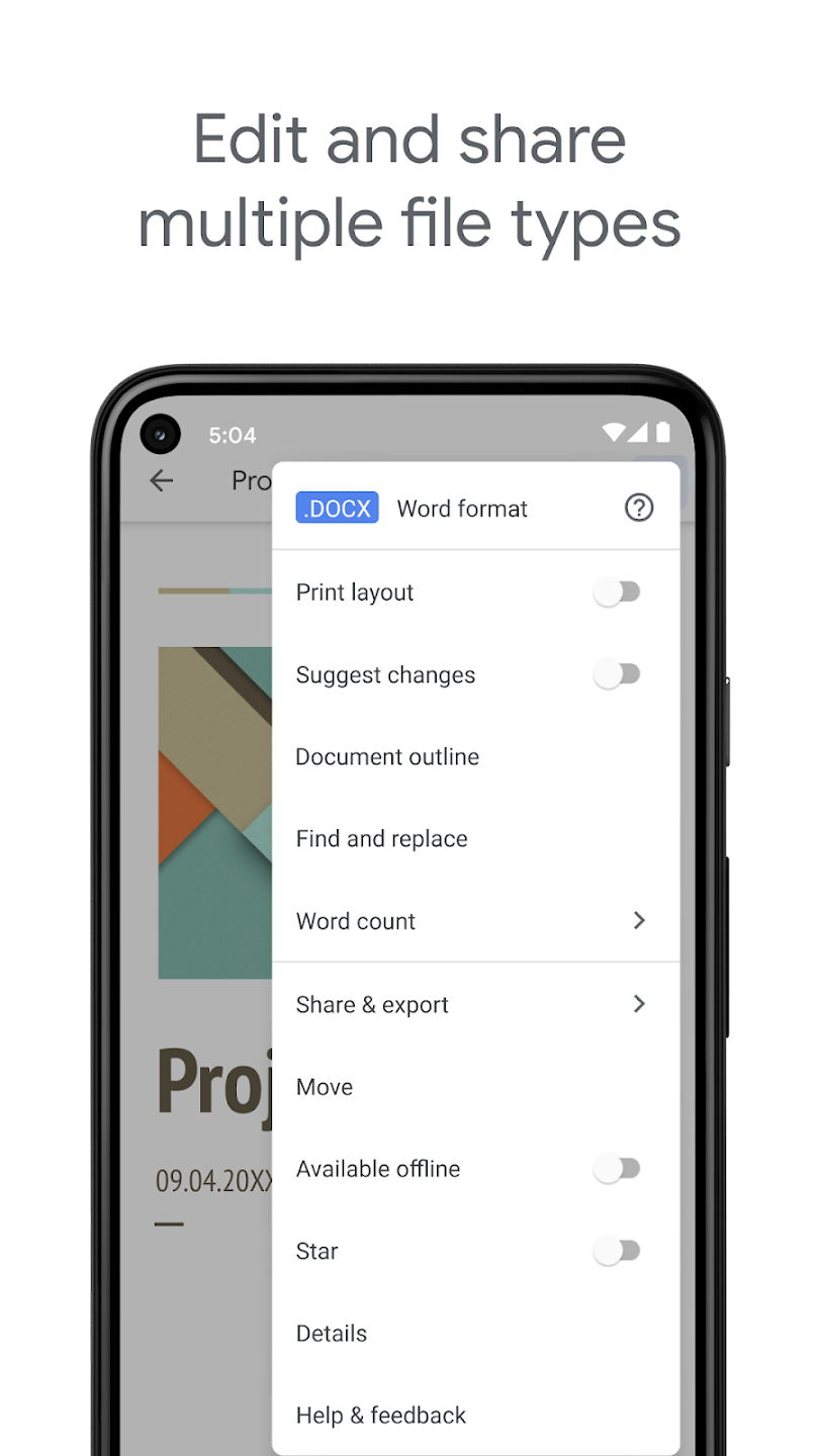 Google docs app