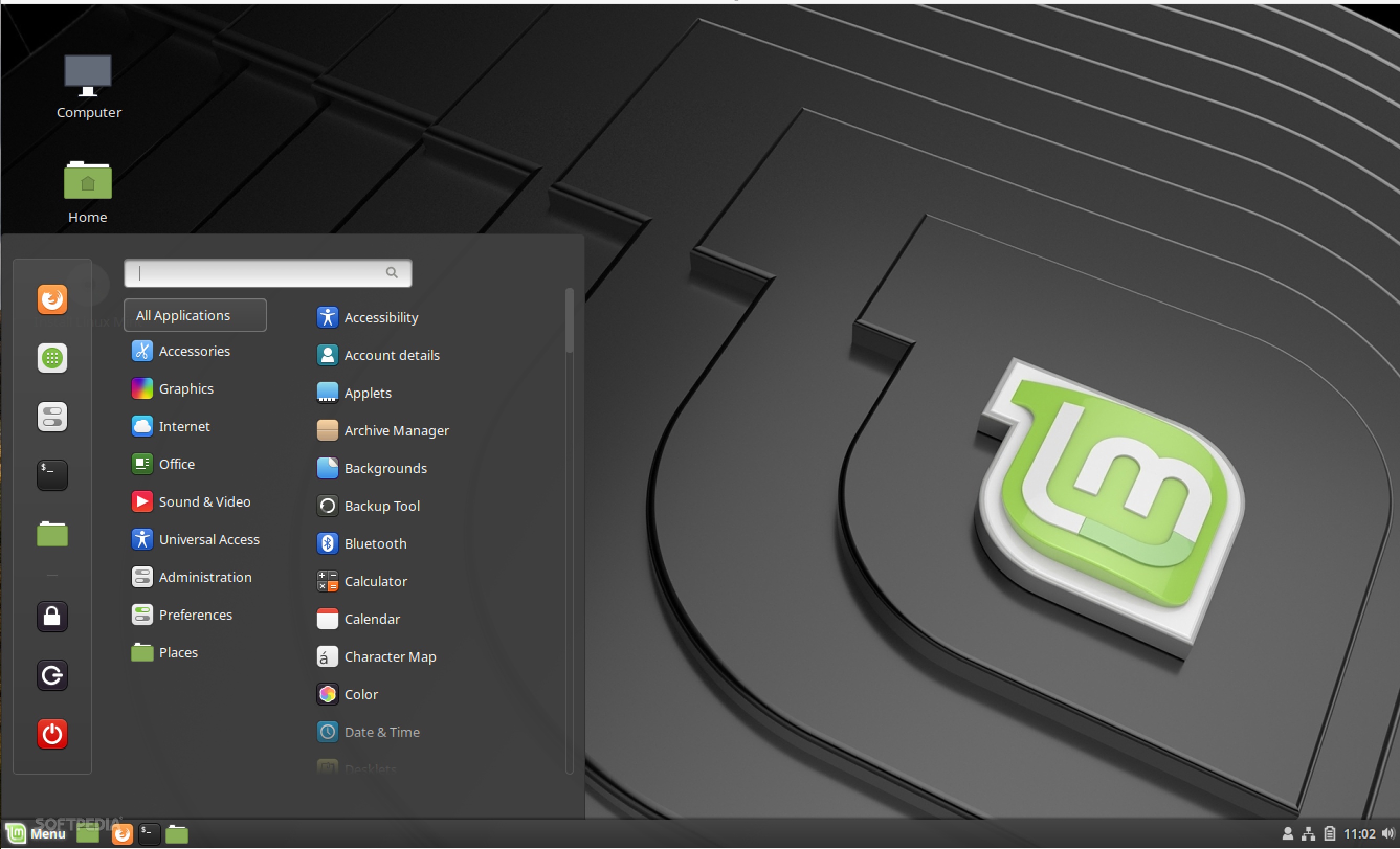 Linux Mint desktop